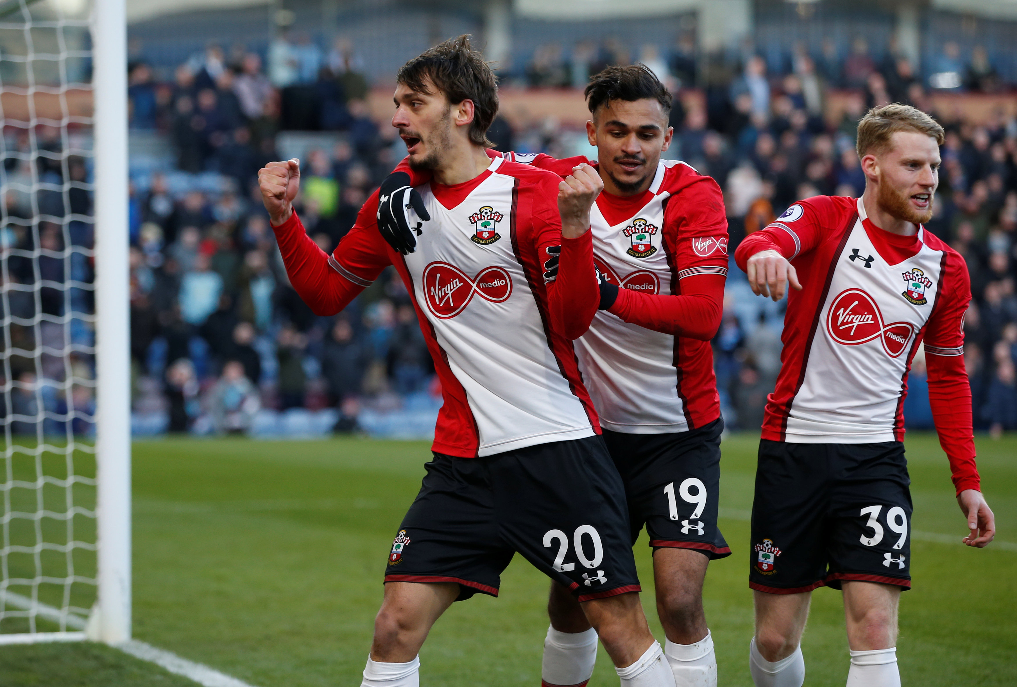 Football: Gabbiadini secures vital point for Southampton at Burnley