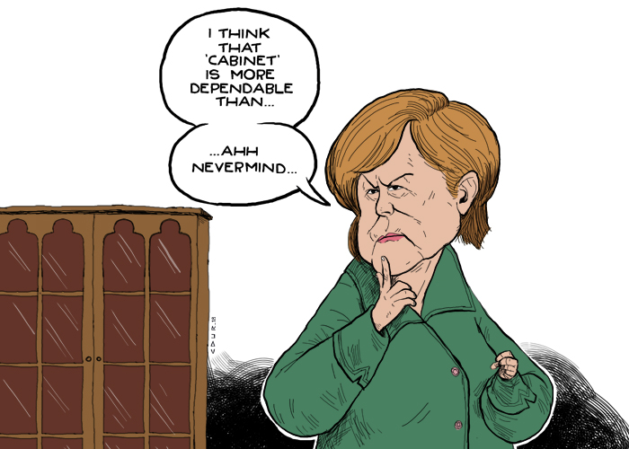 Senior German conservatives urge shift to right as Merkel picks cabinet