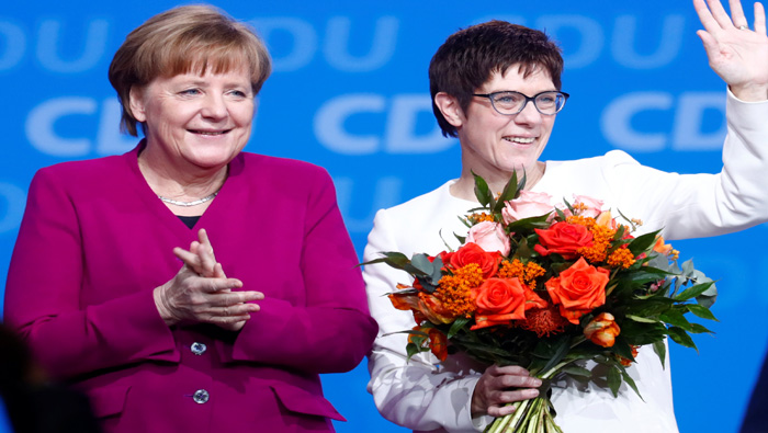 Unassuming 'Mini-Merkel' in pole position to succeed German chancellor