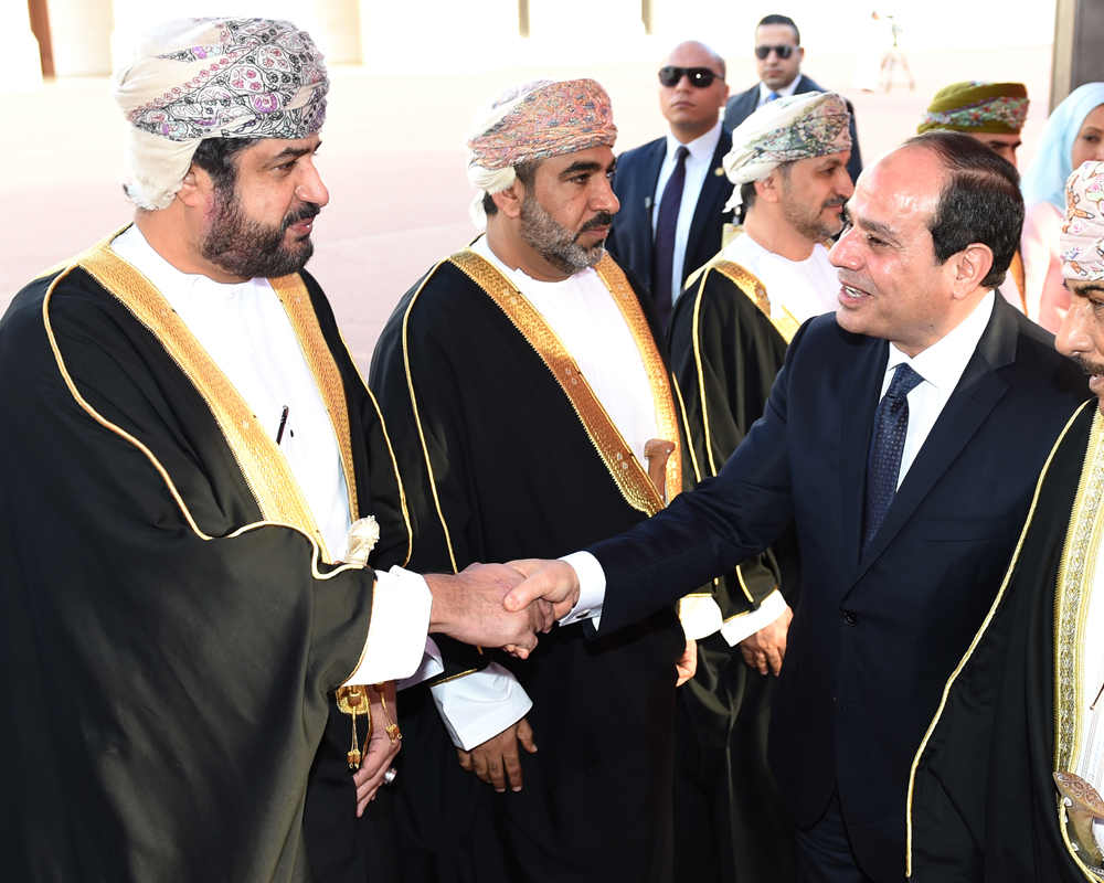 شاهد بالصور.. مراسم استقبال الرئيس المصري عبدالفتاح السيسي