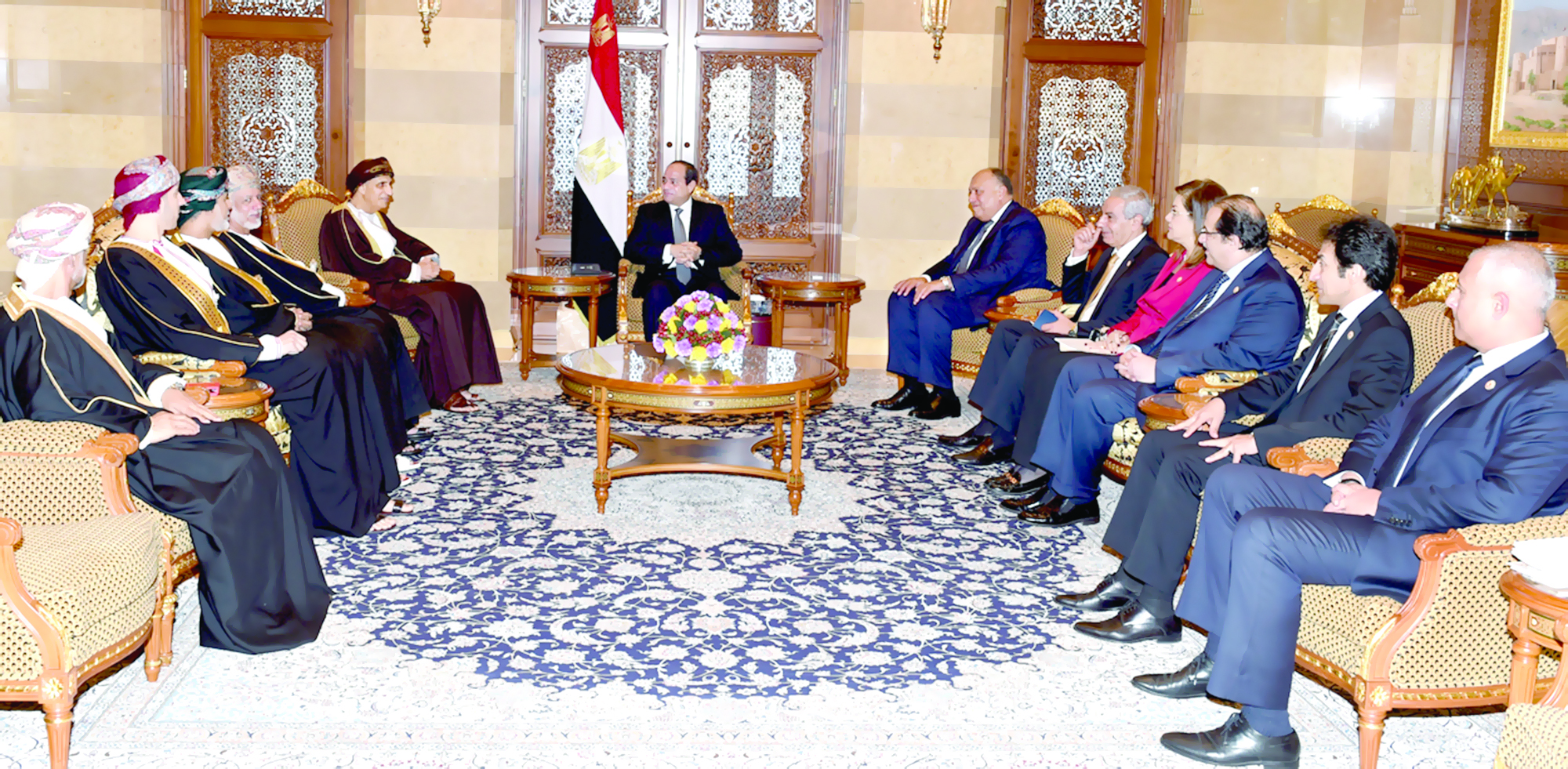 الرئيس المصري يستقبل فهد بن محمود