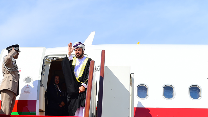 Delegated by His Majesty Sultan Qaboos, Deputy Prime Minister Sayyid Asa'ad leaves for Saudi Arabia