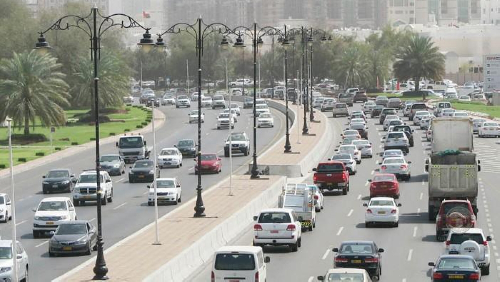 Road closure warning for main road in Muscat