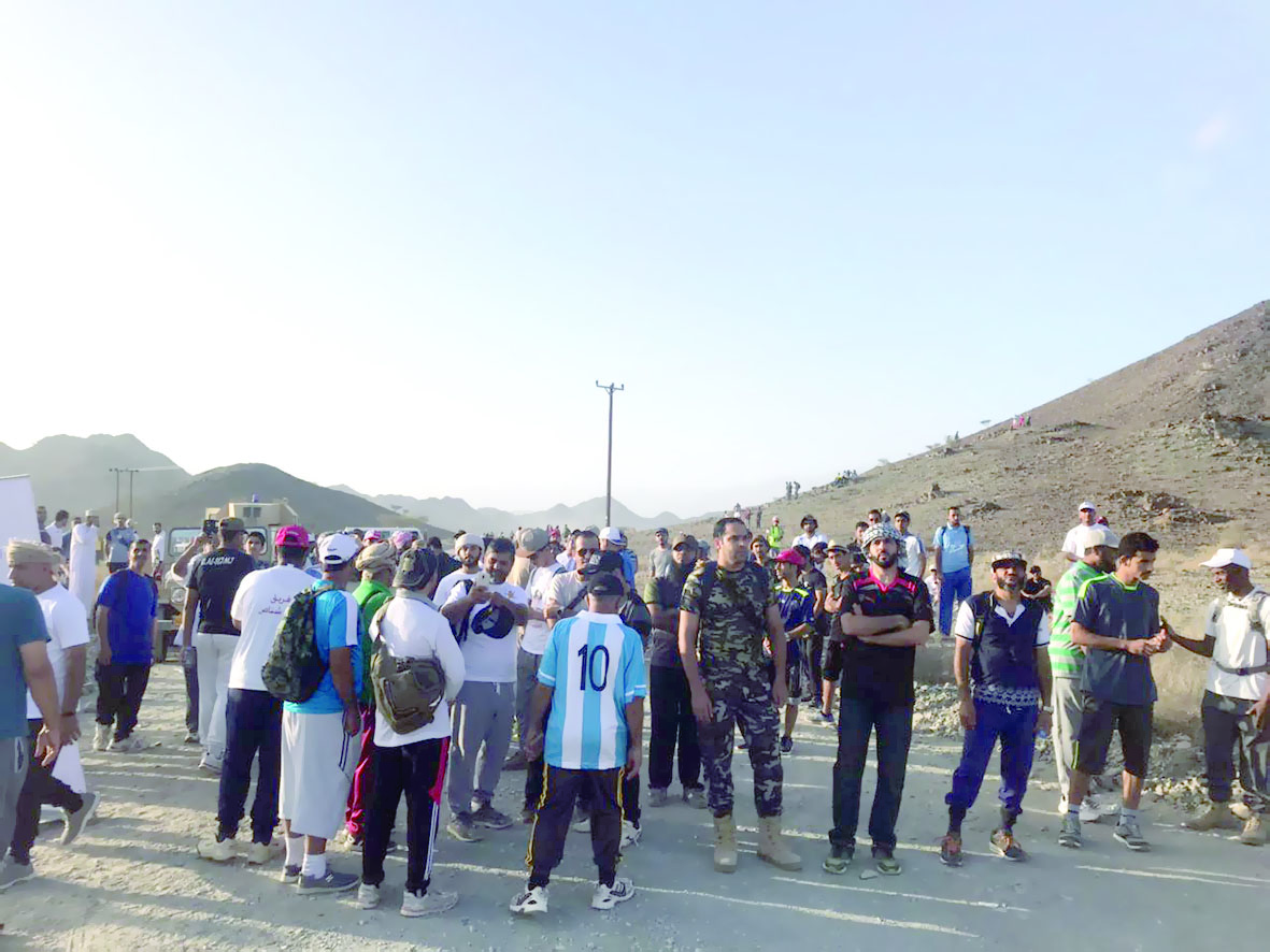 بمشاركة أكثر من 500 شخص
مسير جبلي لفريق الحوقين بالرستاق