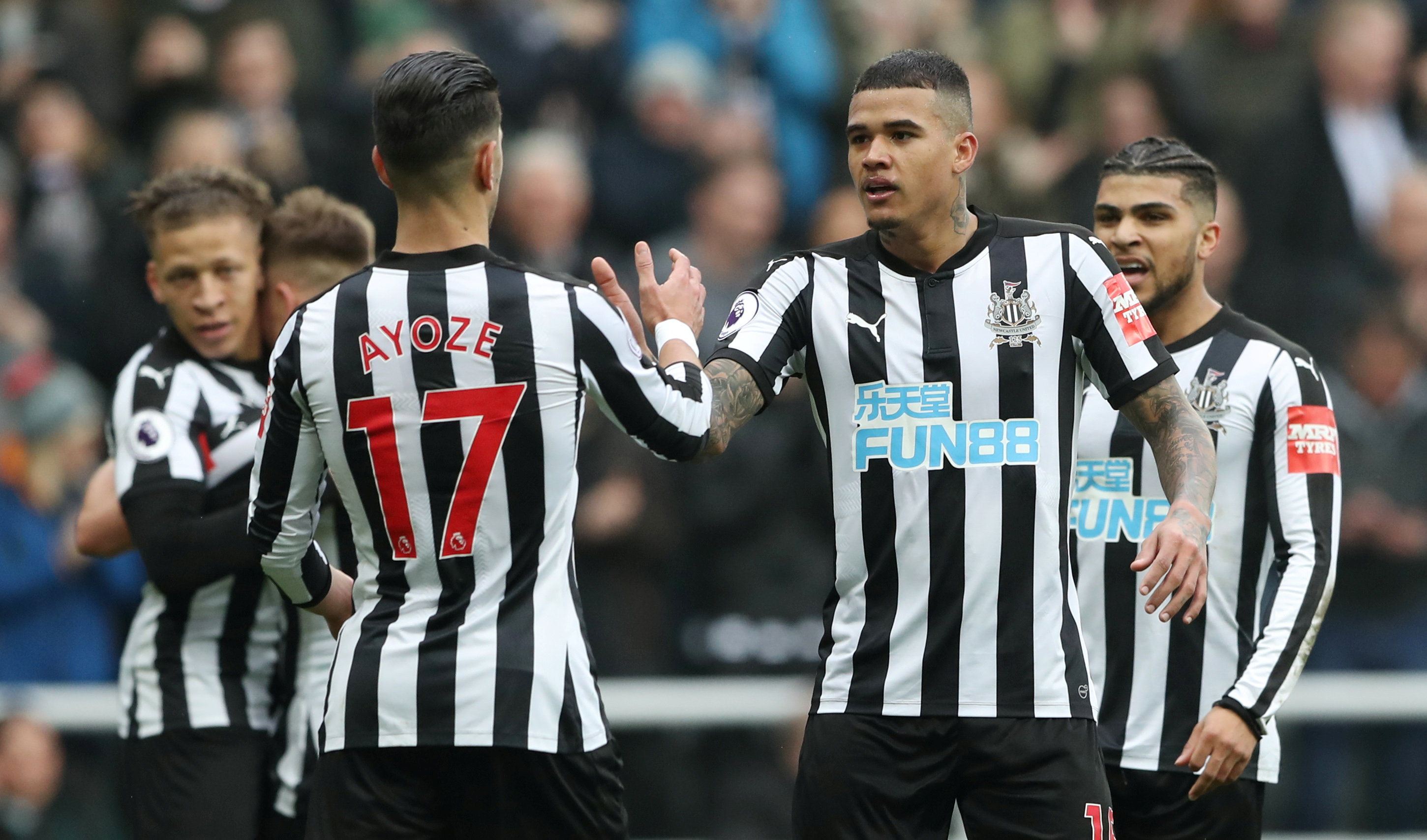 Football: Kenedy strikes twice as Newcastle rout Southampton