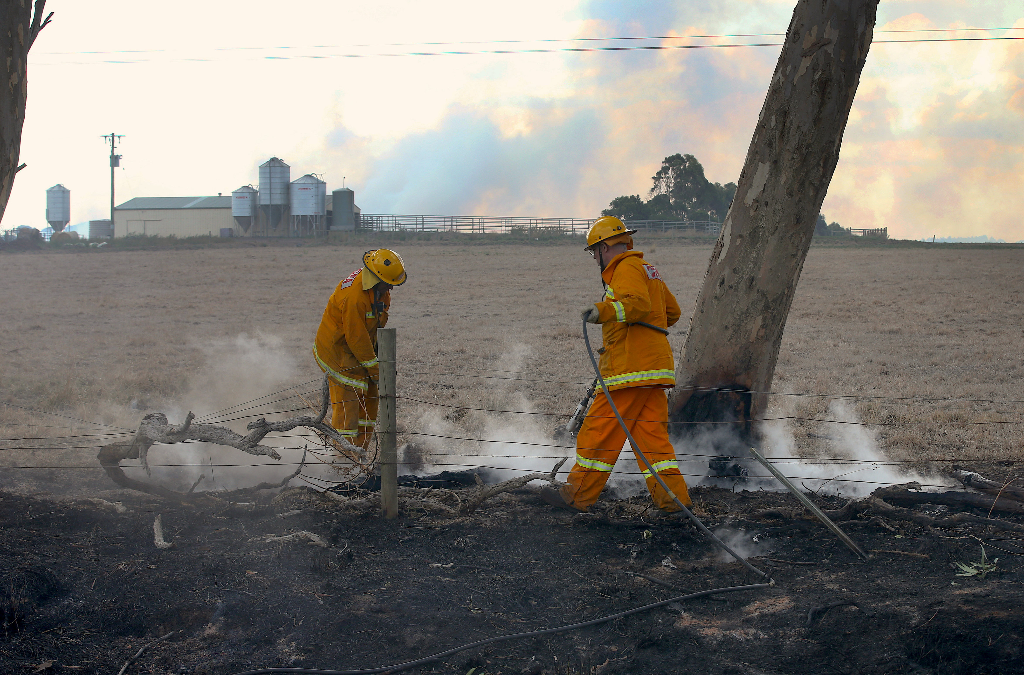 Australians flee homes as grass, bush fires sweep southeast