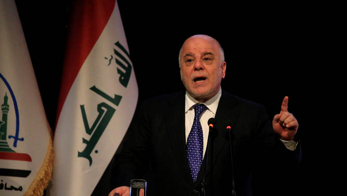 Iraq will prevent Kurd attacks on Turkey: Abadi