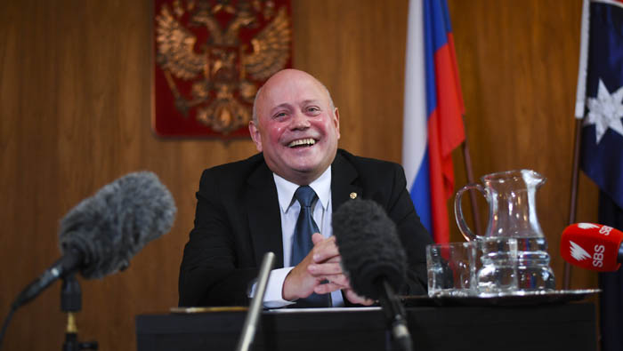 Russian envoy to Australia warns world risks 'Cold War'