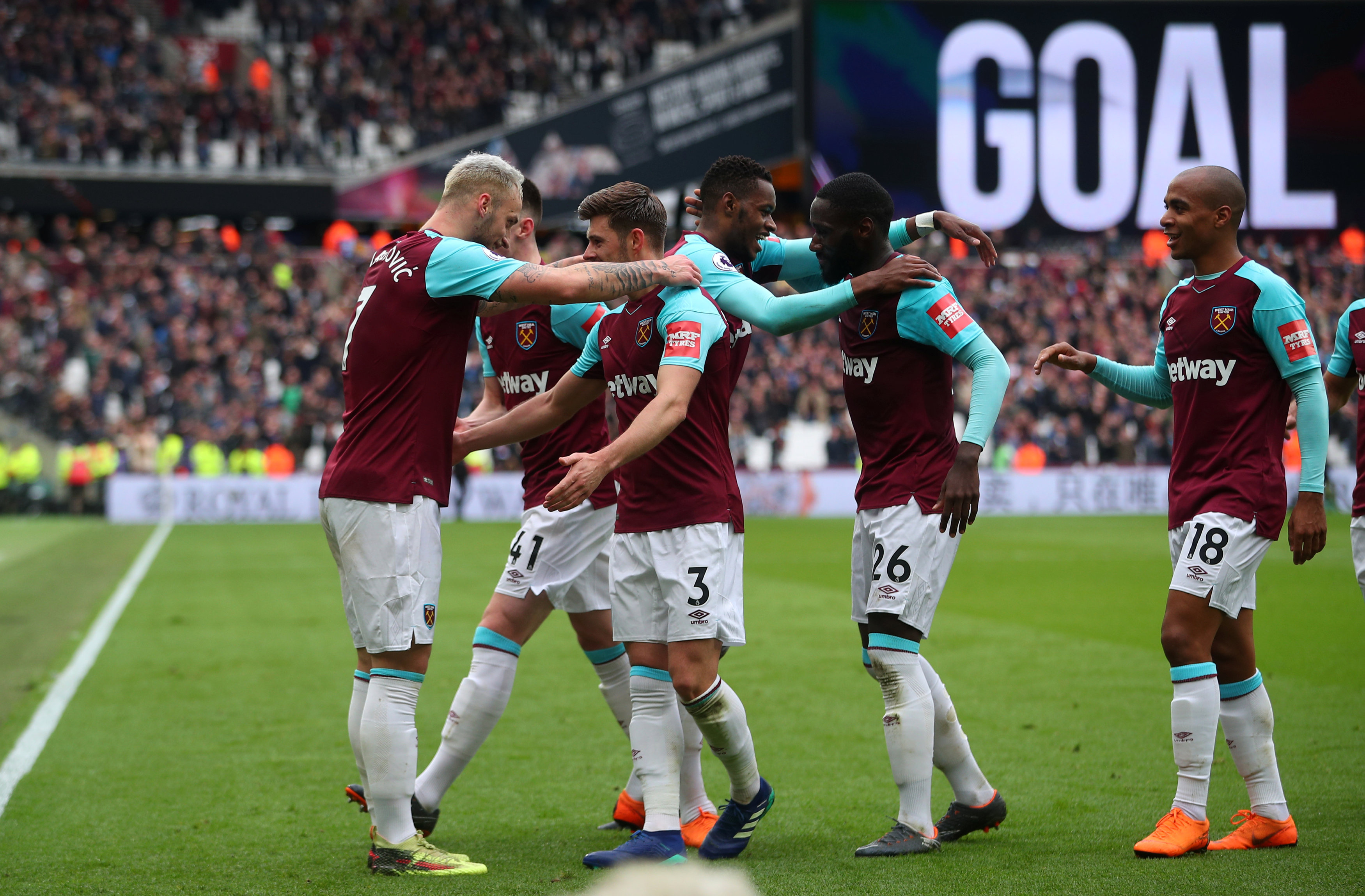 Football: West Ham rout Southampton to boost survival hopes