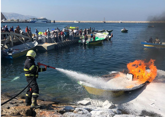 One injured in fishing boat fire in Oman