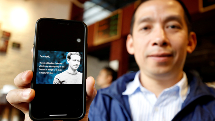 Vietnam activists question Facebook on suppressing dissent
