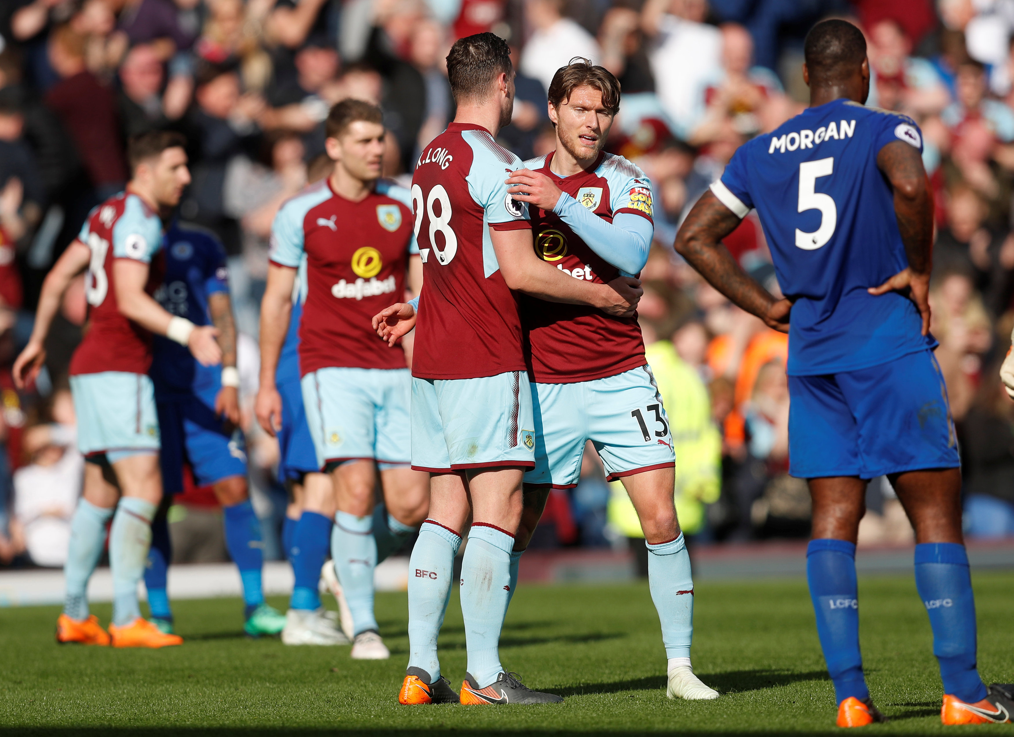 Football: Burnley down Leicester to boost European hopes