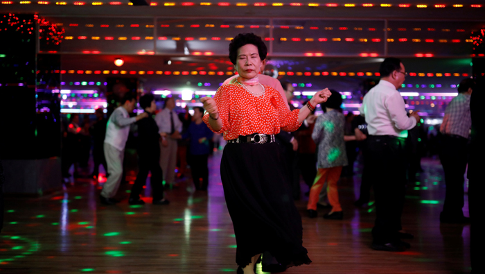 In daytime discos, South Korea's elderly find escape from anxiety