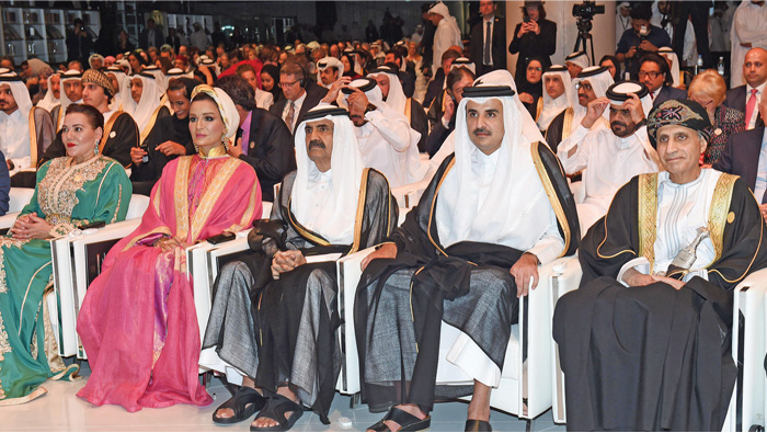 Sayyid Fahd takes part in Qatar National Library opening