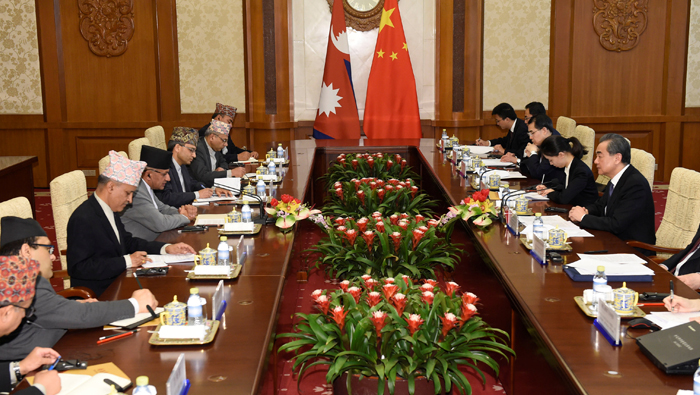 China: Nepal natural area for cooperation with India