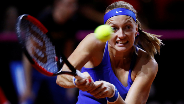 Kvitova beats Kerber to send Czechs into Fed Cup final