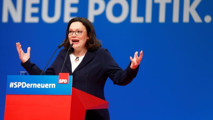 Germany: Social Democrats choose  Andrea Nahles as first female chair