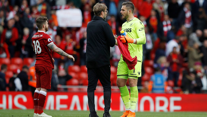 Liverpool frustrated as Stoke grab a point