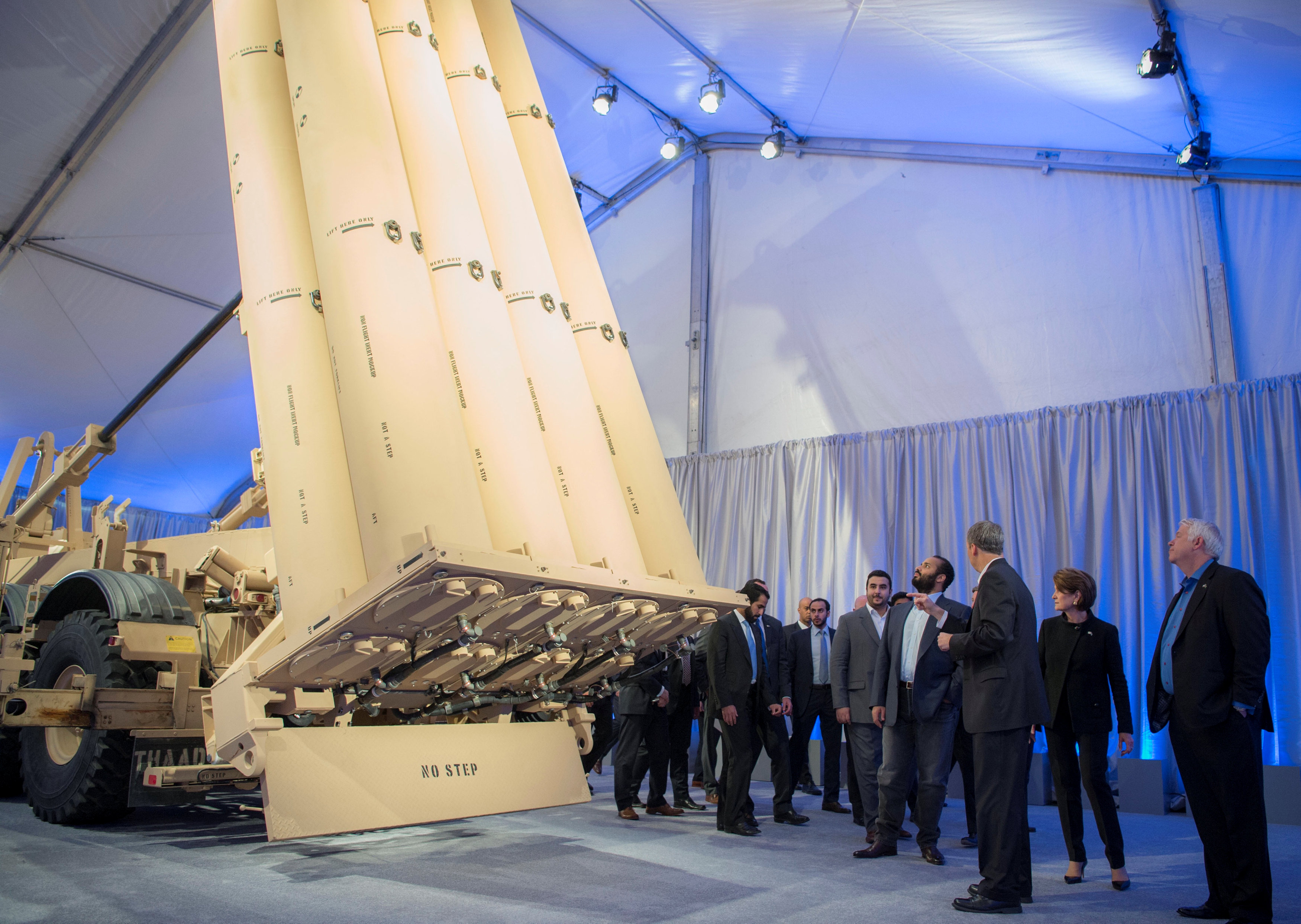 In pictures: Saudi Arabia's Crown Prince Mohammed visits Lockheed Martin company