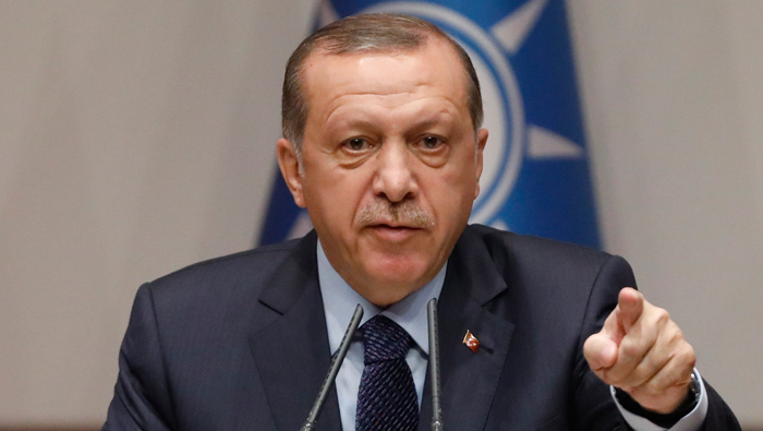 Erdogan says France is abetting terrorists by hosting Syrian Kurds
