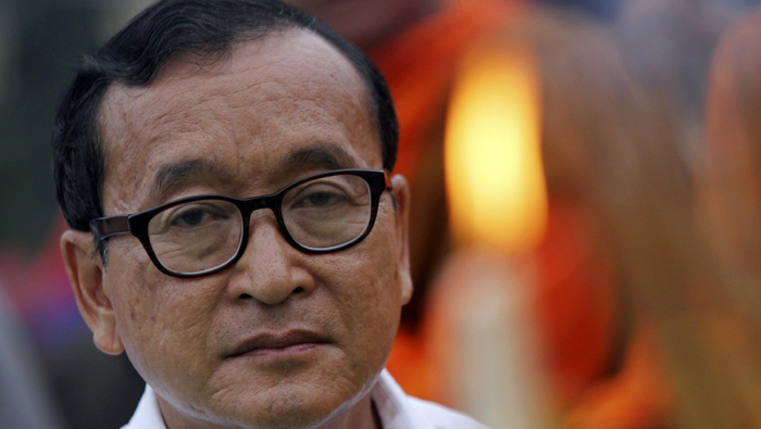 Cambodia's former opposition leader Rainsy calls for election boycott