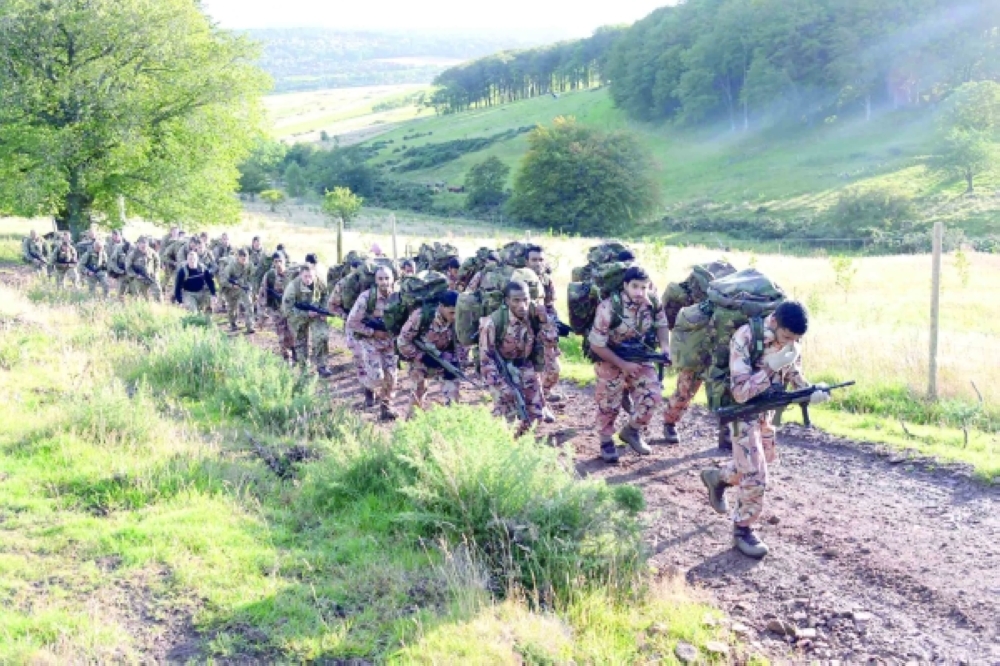 الجيش السلطاني ينفذ البيان العملي للتمرين المشترك (محارب الجبل 2018)