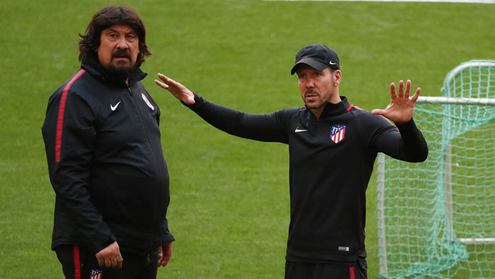 Larger than life Burgos will be Simeone's sideline spirit