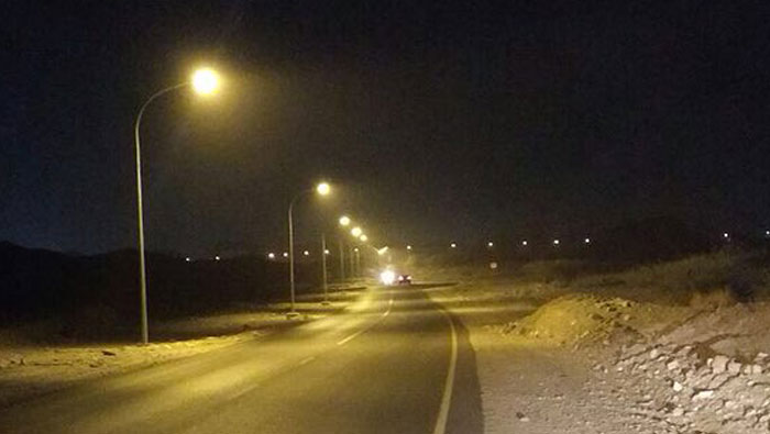 Street lights go live on this Muscat road