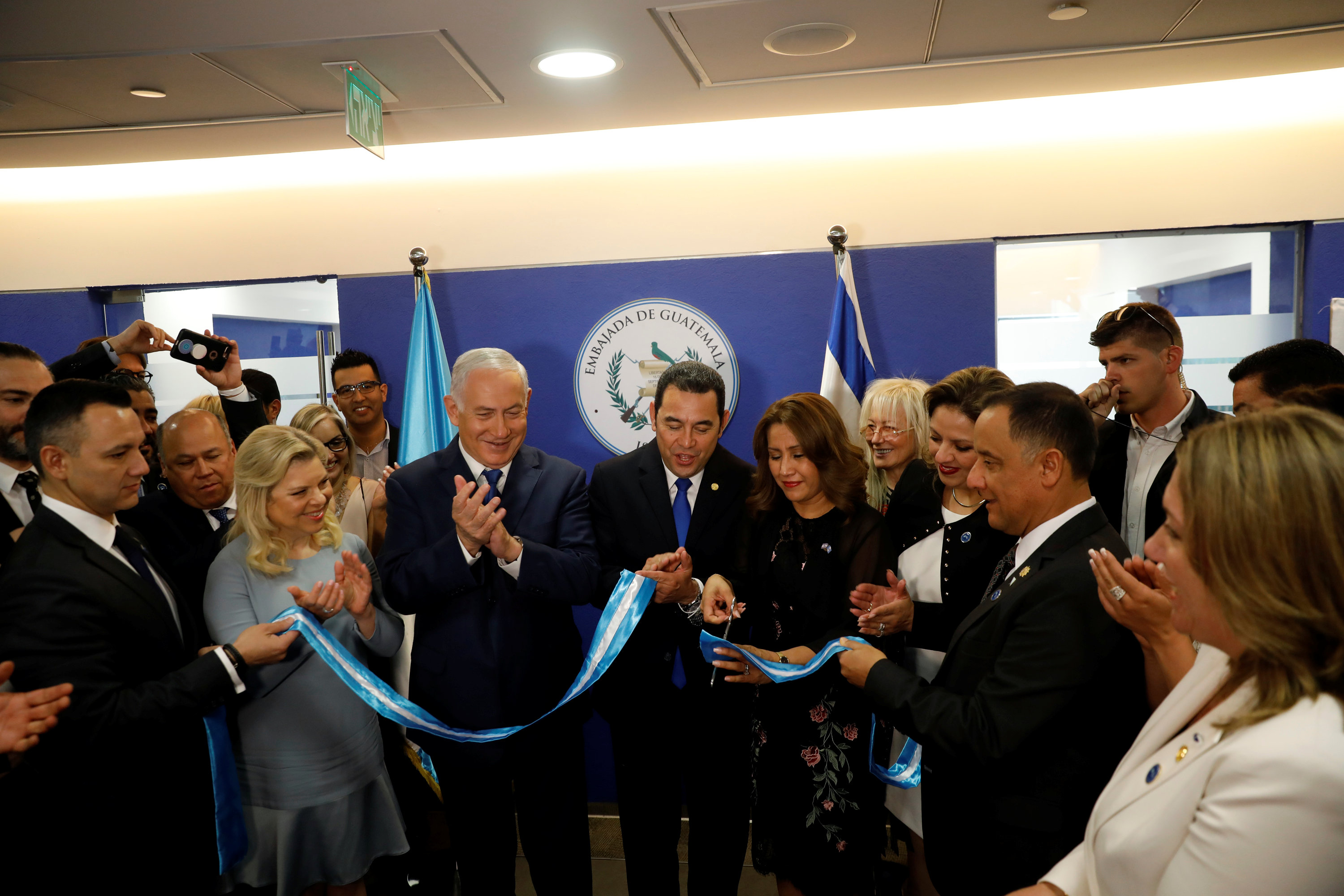 Guatemala opens embassy, two days after US move