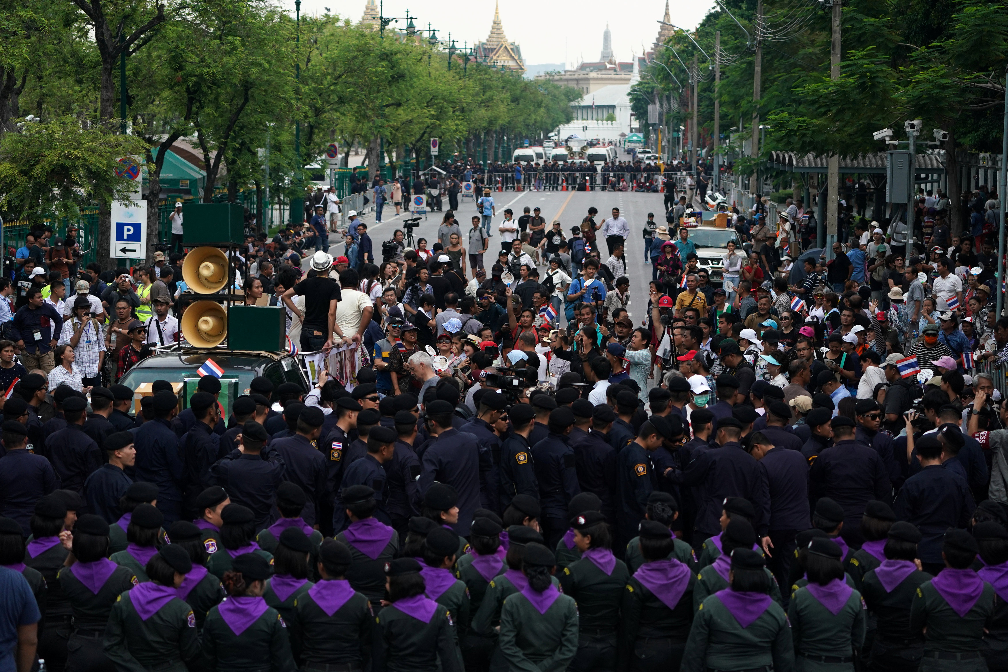 Wait until next year, says Thai PM as protesters demand early polls