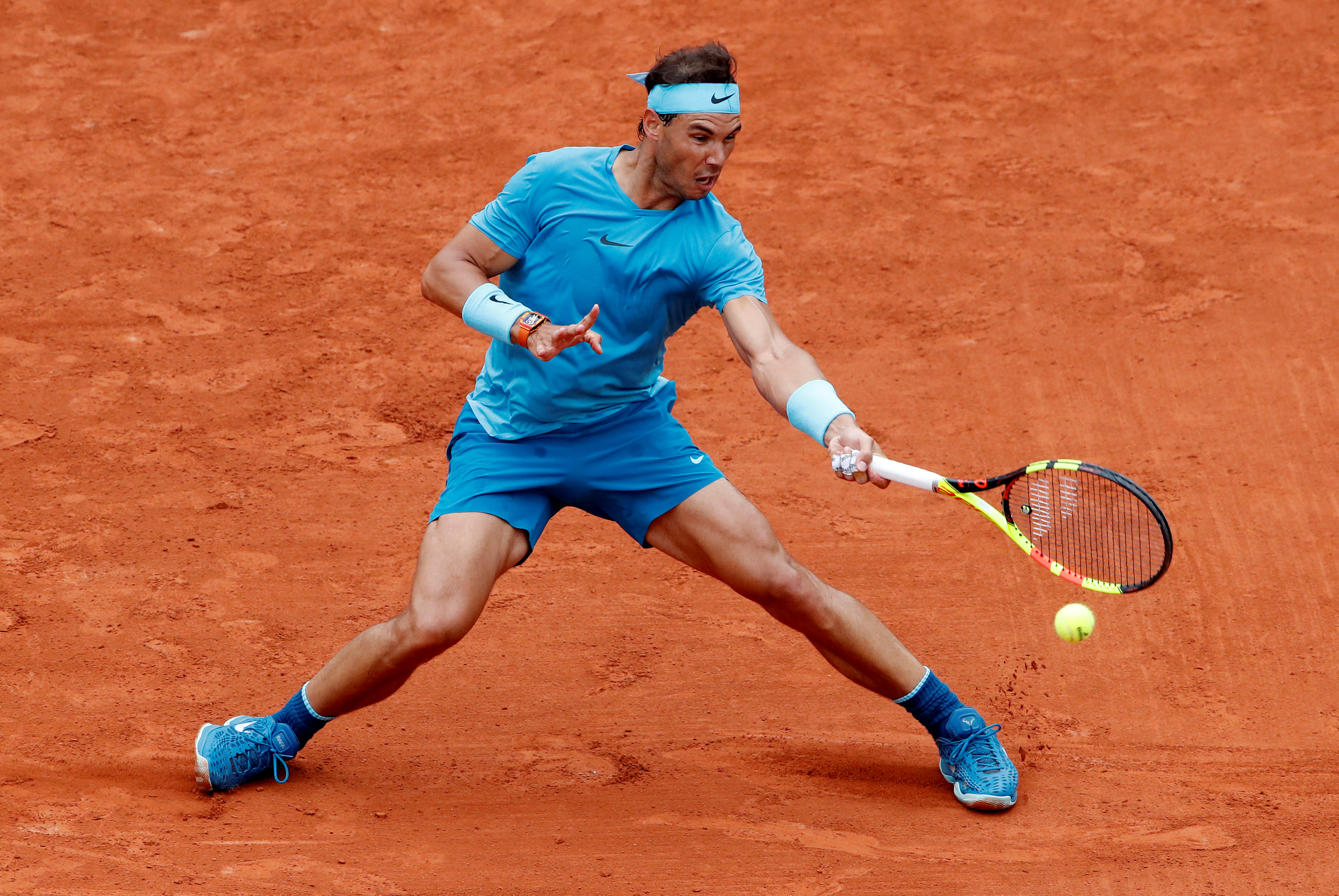 French Open Nadal aggressive Bolelli Times of Oman