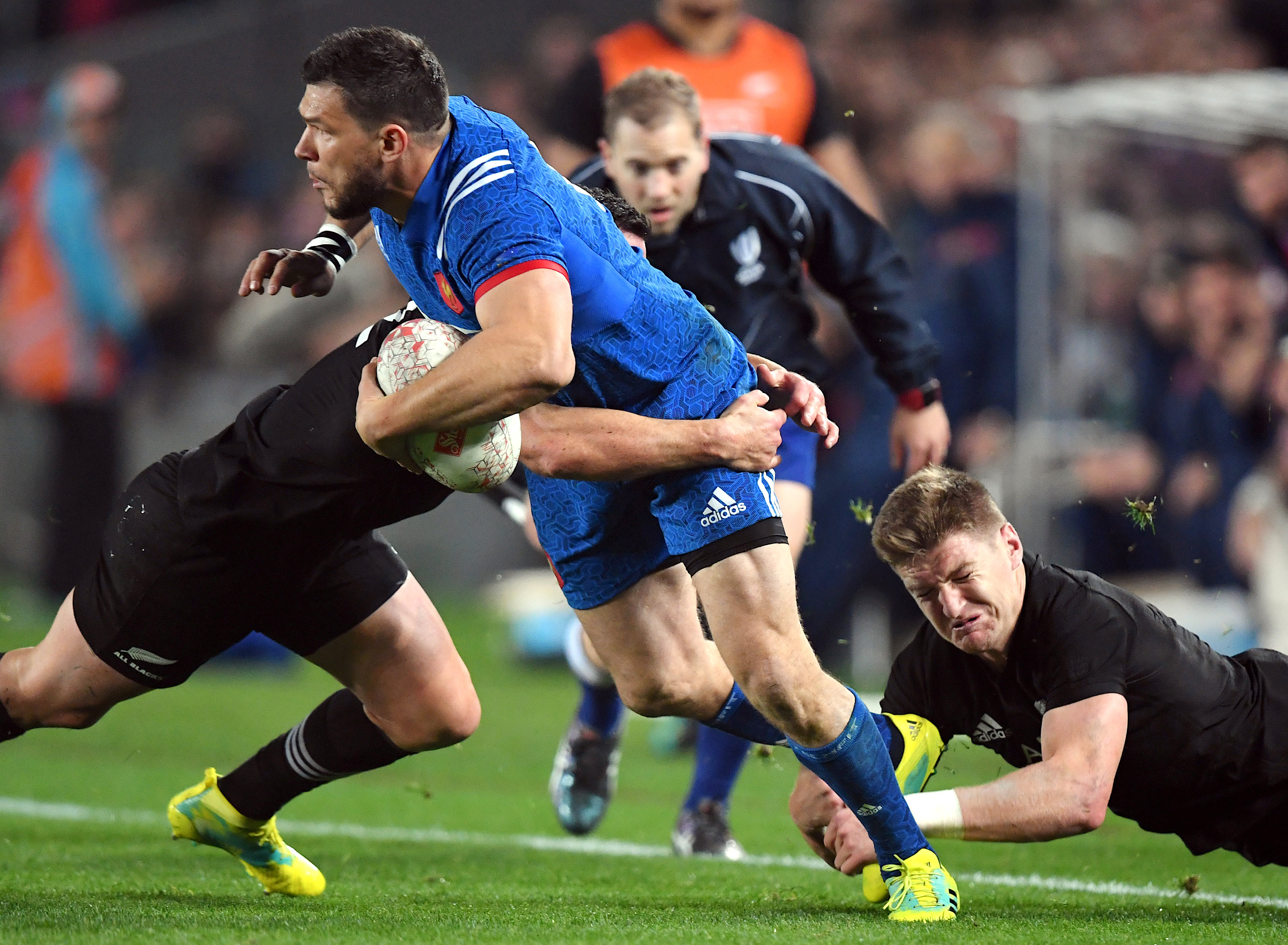 Rugby: All Blacks coach Hansen defends players for high Grosso tackle