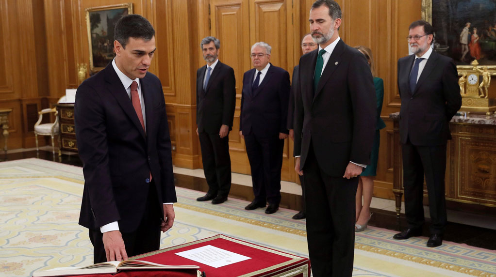 Pedro Sanchez sworn in as new Spanish prime minister