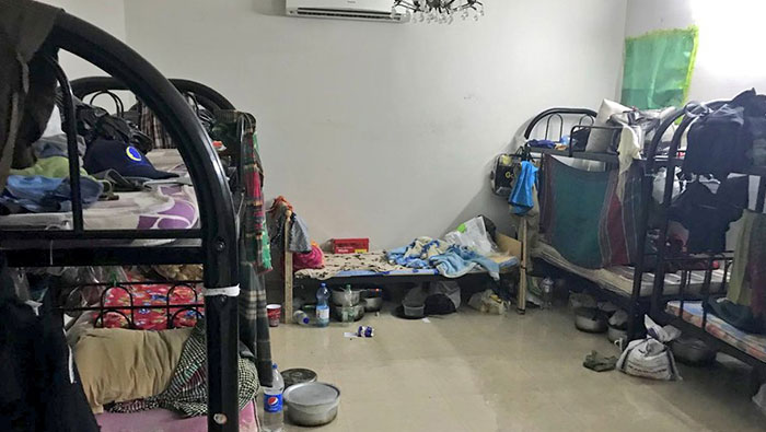 Residents evicted from illegal bachelor accommodation in Muscat