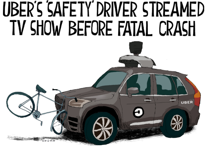 Uber's safety driver streamed TV show before fatal crash