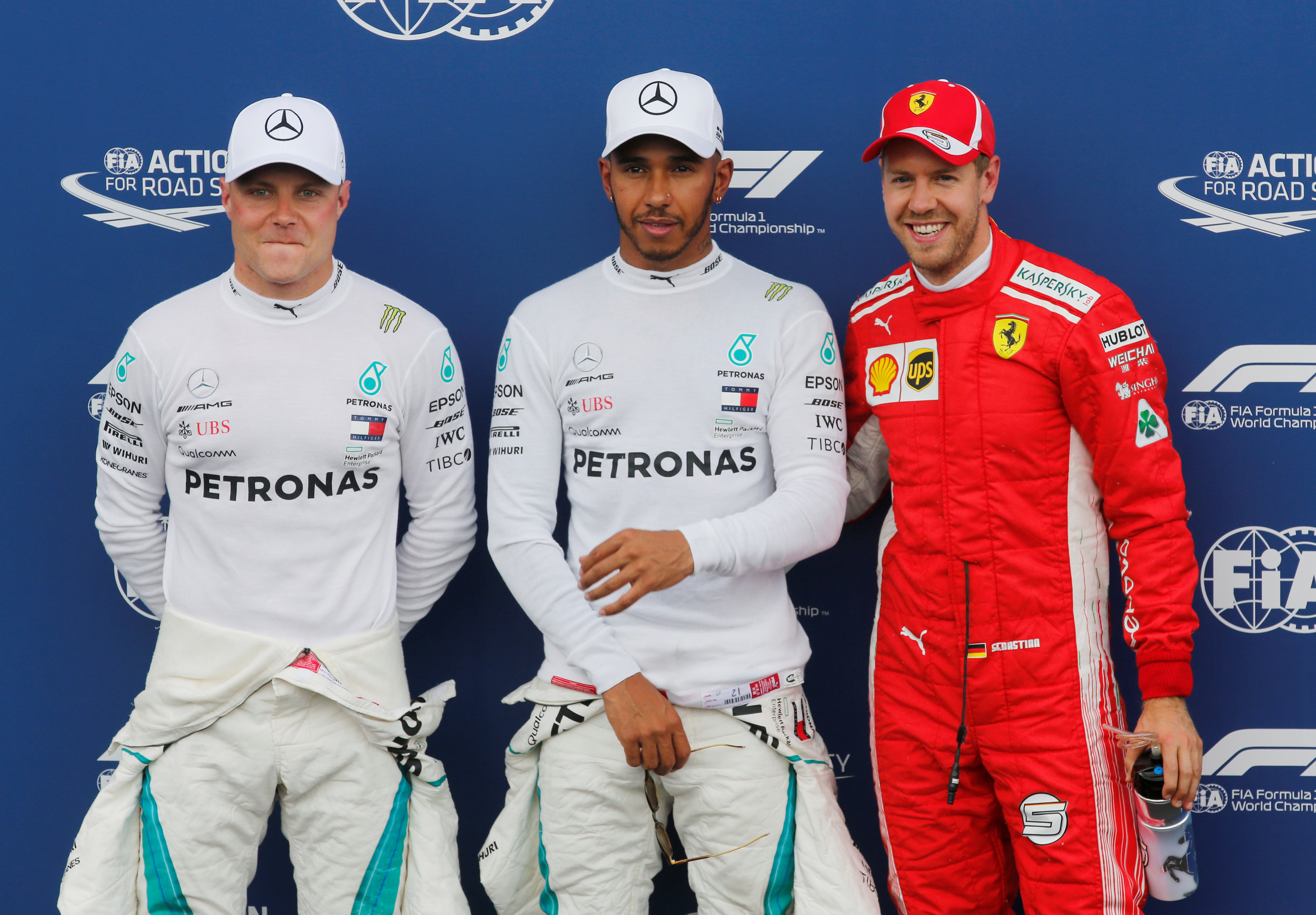 Motor Racing: Hamilton on pole in France with Vettel third