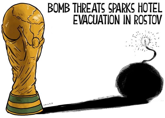 Russian police evacuate venues in World Cup host city after bomb threats