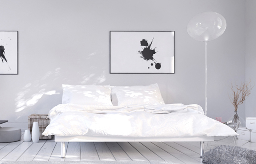 Decorate your white bedroom with modern thoughts