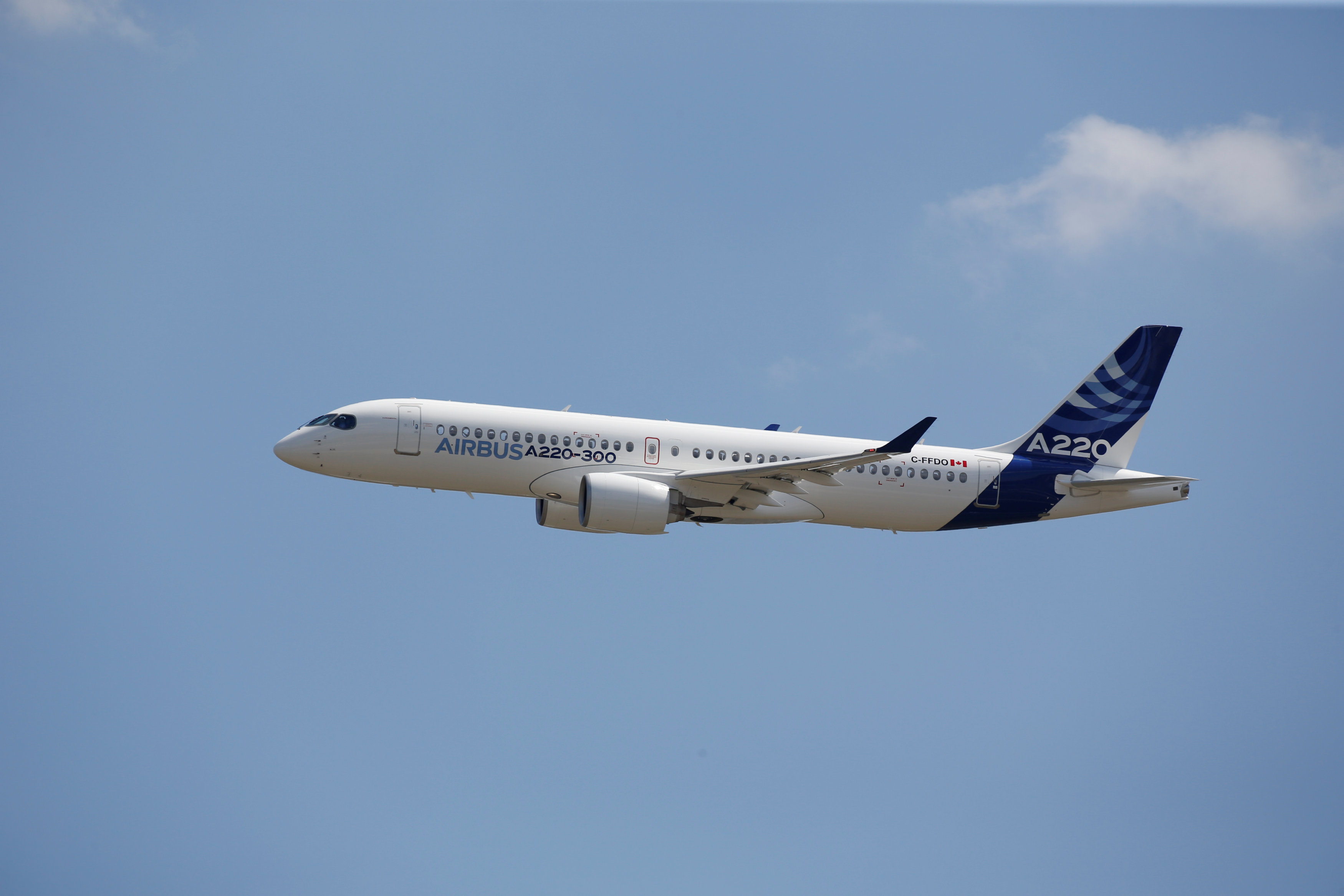 Airbus renames Canadian jet as the A220, sees strong demand