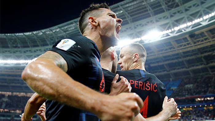 Football: Mandzukic sends irrepressible Croatia into first World Cup final