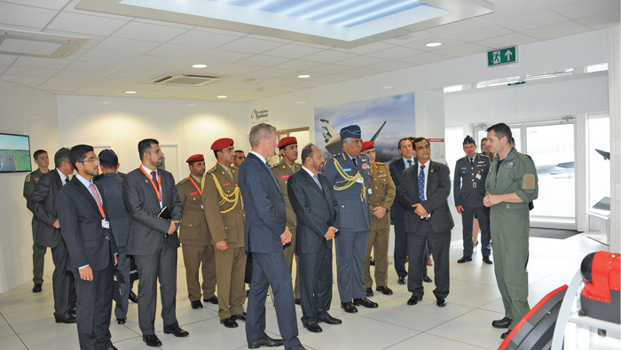 Oman's defence minister at Farnborough airshow