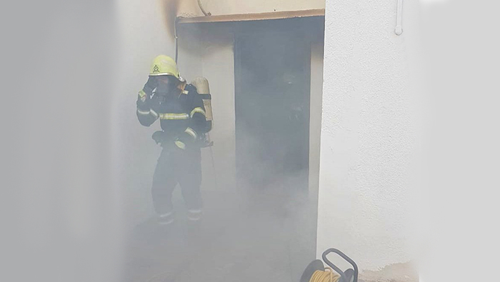 House goes up in flames in Oman