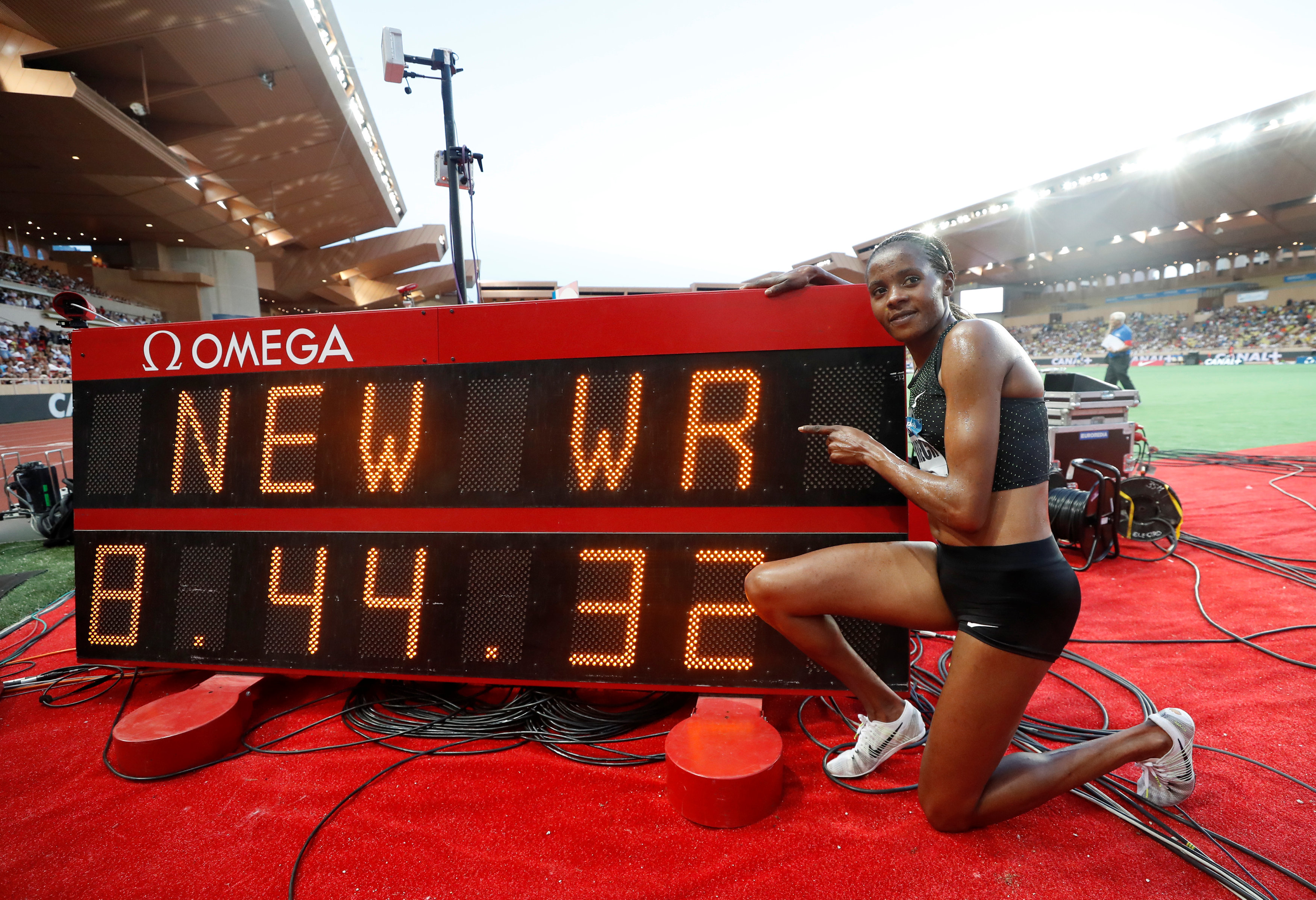 Athletics: Kenya's Chepkoech shatters steeplechase world record in Monaco