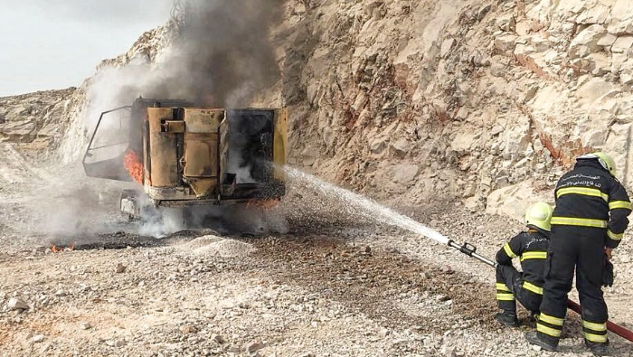 Drilling machinery catches fire in Oman