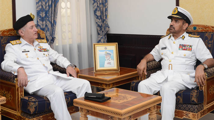 Royal Navy of Oman Commander meets Pakistan's Chief of Naval Staff