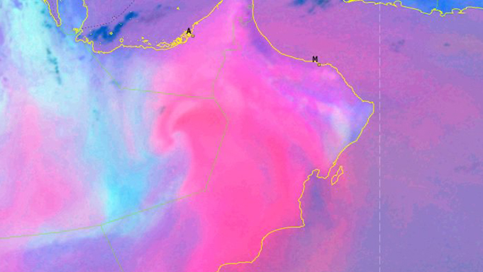 Dust particulate matter covering most of Sultanate