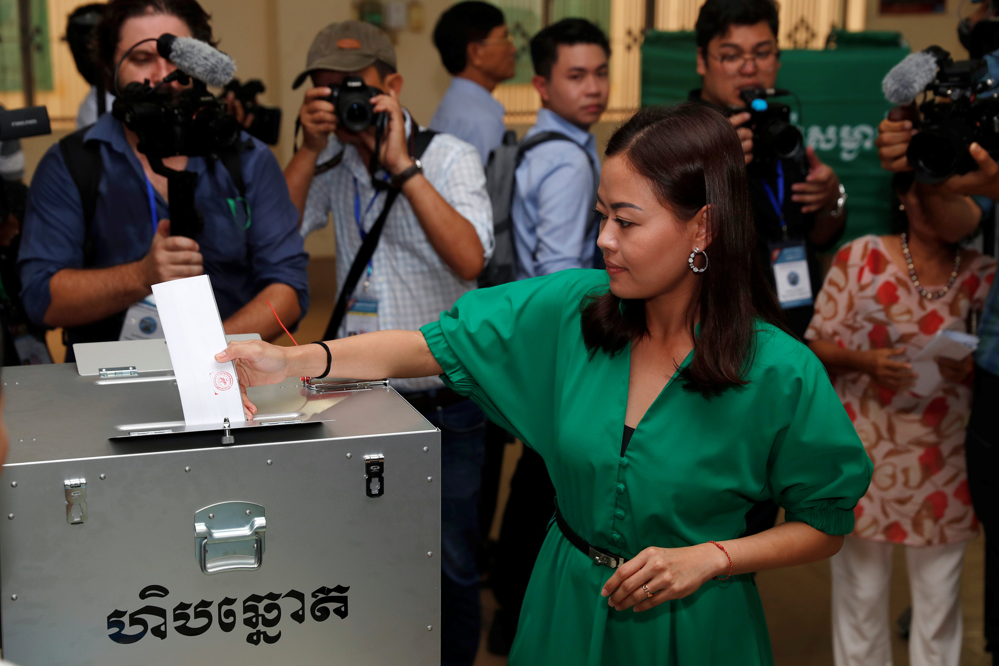 Cambodia's ruling party claims victory in much-criticised election