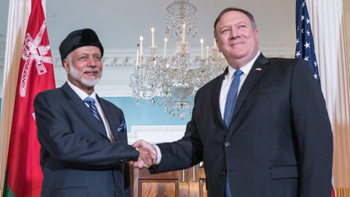 Bin Alawi meets U.S. Secretary of State Pompeo, Security Advisor Bolton