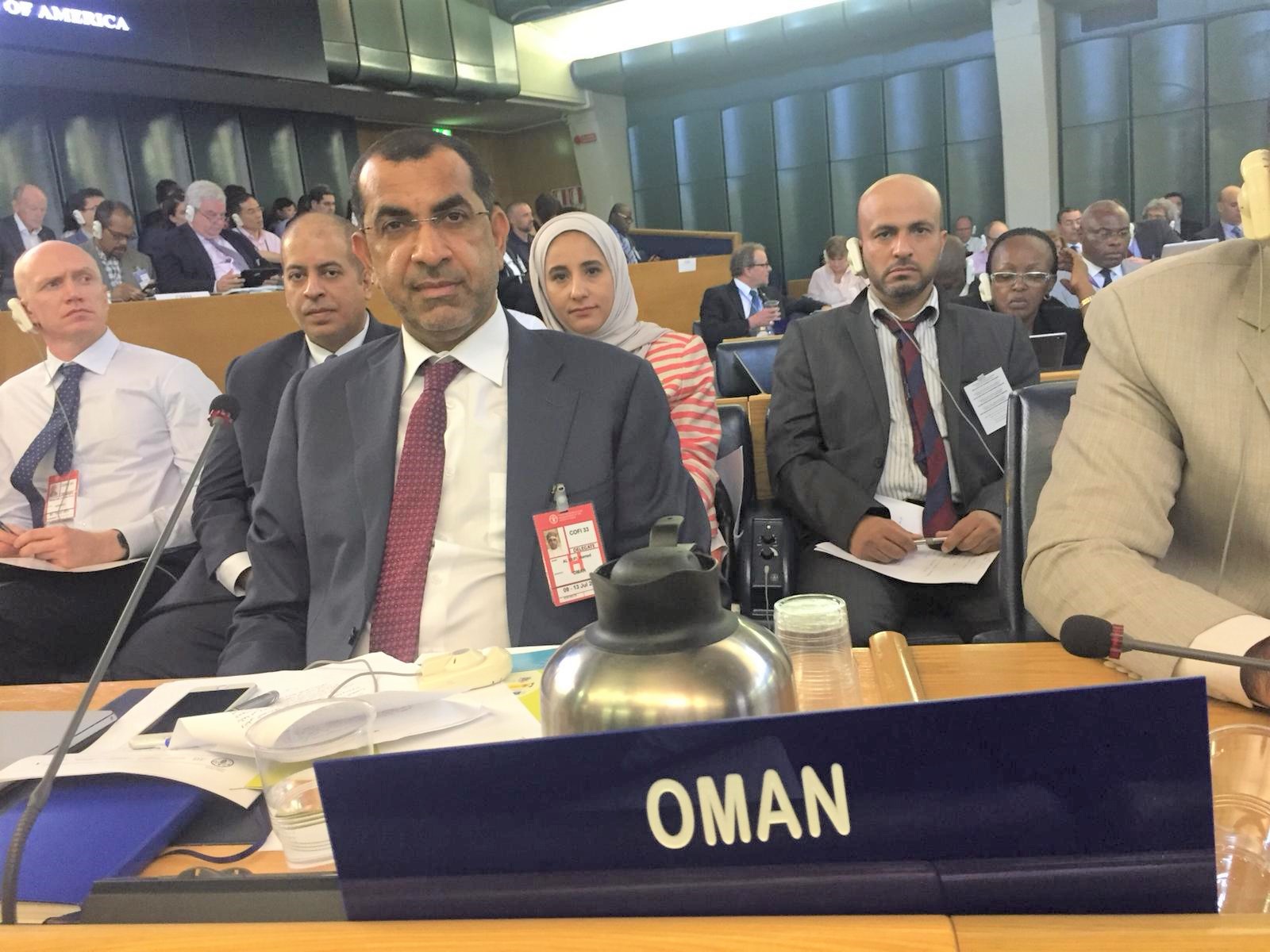 كلمة السلطنة في أعمال المؤتمر الثالث والثلاثين للجنة مصايد الأسماك لمنظمة الفاو بروما‎