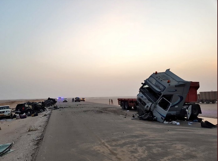 وفاة 7 سعوديين وإصابة 5  آخرين في حادث بالوسطى